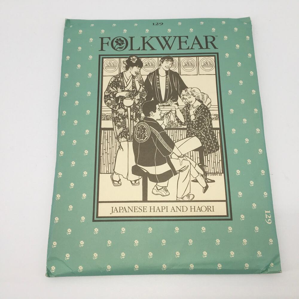 Folkwear Sewing Pattern 129 Japanese Hapi Haori Jacket Coat Costume UNCUT